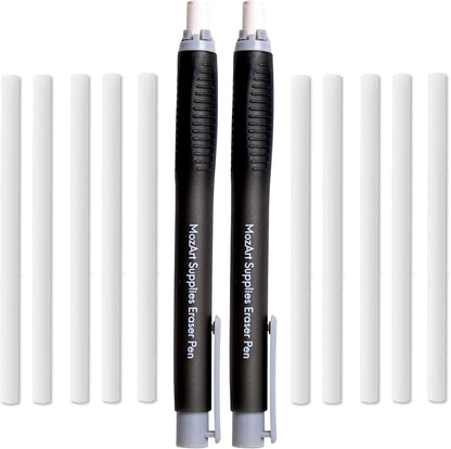 Mozart Essential Set of Lead Refills - 4 Sizes: 0.3, 0.5, 0.7 & 0.9 mm with 100 HB Lead Refills for Each - for Sketch, Architecture, Drafting, Art, Drawing Supplies, Metal Mechanical Pencils