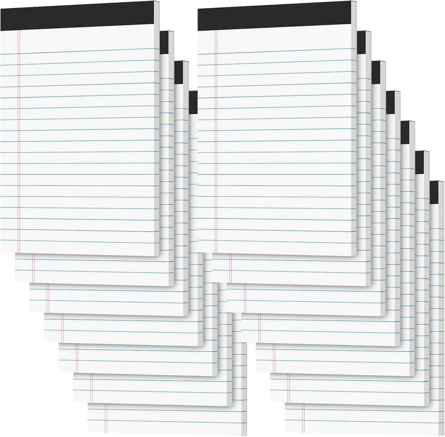 Legal Pads 4x6 Inch College Ruled Small Notepads Writing Note Pads for Work Study Taking Notes To do List, 30 Sheet/Pad Tear-Off Lined Paper Pads Memo & Scratch Pads for Office Home Car School, 8 Pack