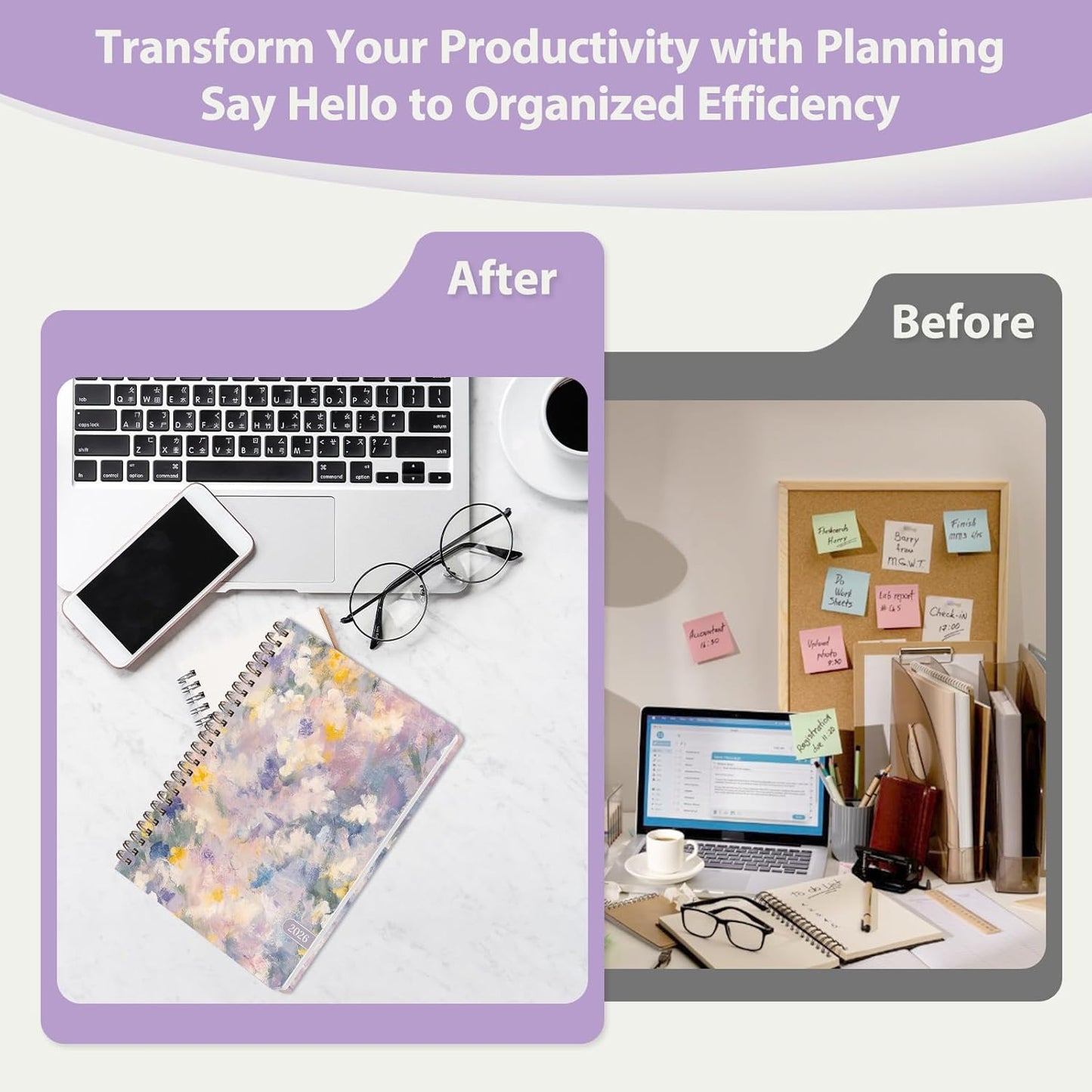 Planner 2026-2027, Weekly and Monthly Academic Year Calendar Planner, July 2026 - June 2027, Daily Agenda Book for Office School Supplies, A5(6.3'' x 8.5'')