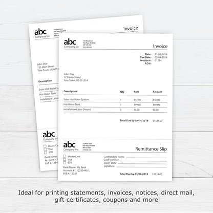 PrintWorks Professional 3 2/3" Horizontal Perforated Paper 8.5” x 11” - Perfect For W-2, 1099, & Statement Use - Made in the USA - 500 Sheets - 20 lb - Printer Compatible - White (04124)