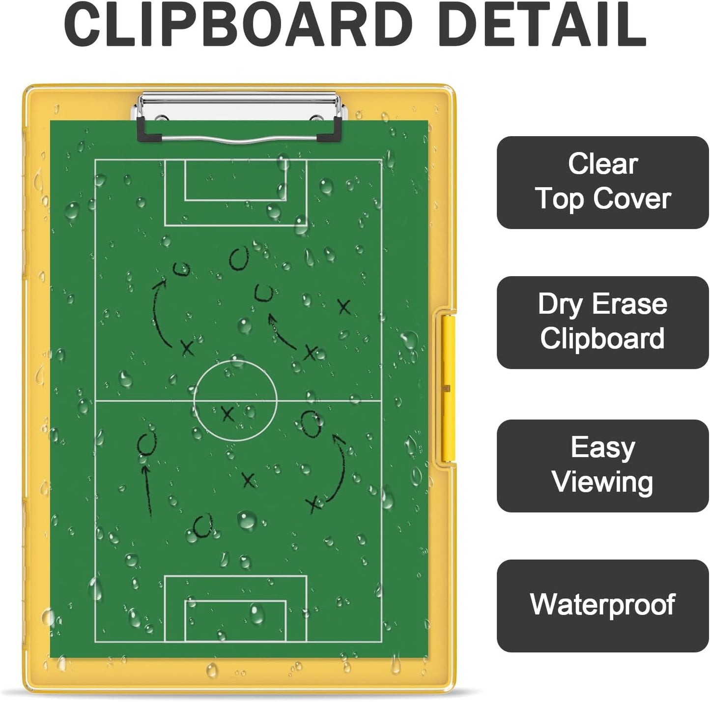 Rimilak Plastic Clipboard with Storage, Side Opening with 2 Compartment, Size 13.3 x 9.4 x 1.5 Heavy Duty High Capacity Nursing Box for Work School & Office Supplies, Black