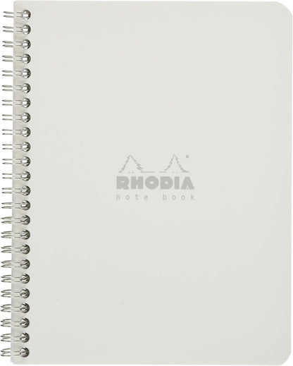 Rhodia Wirebound Notebooks - Lined w/ margin 80 sheets 8 1/4 x 11 3/4 in. - Black cover