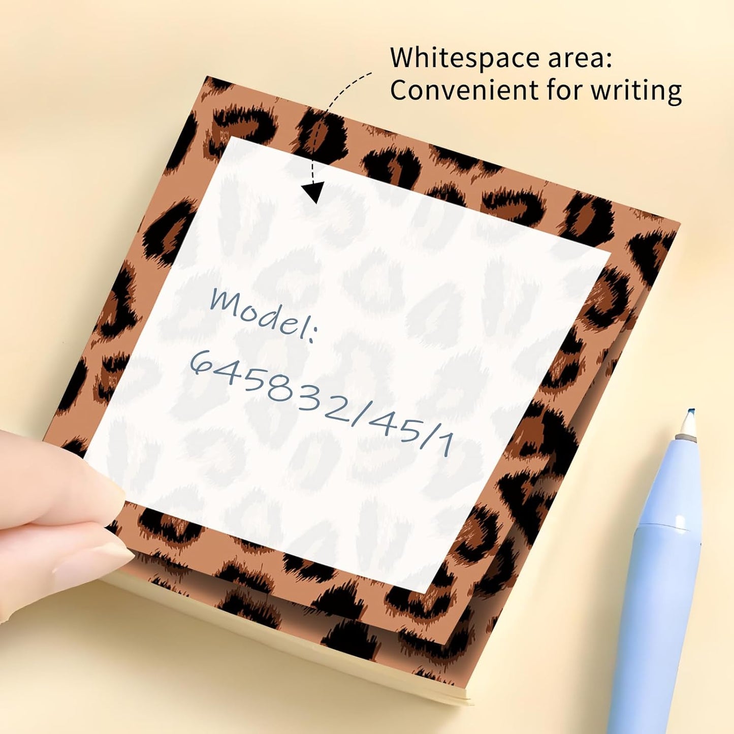 Sticky Notes 3x3 Inch, 2 Pads Cute Self-Stick Note Pads, Strong Adhesive Notepads for Office, Home, School, Organization and Reminders Watercolor Wildflowers
