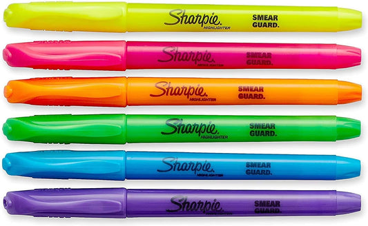Sharpie 27145 Pocket Highlighters, Chisel Tip, Assorted Colors, 12-Count. Pack of 3