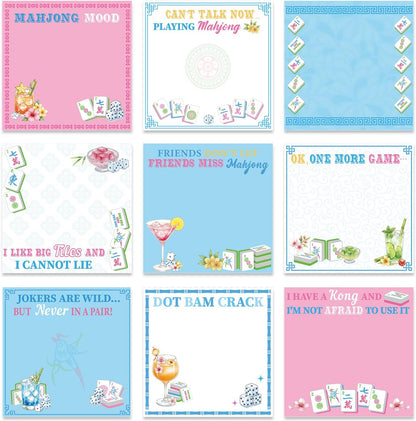 Inspirational Sticky Notes Gifts - 9 Pack Funny Positive Quotes Notepads 3x3 Inches, Fun Motivational Self-Adhesive Memo Pads Office Study Supplies for Friends Coworkers (450 Sheets)