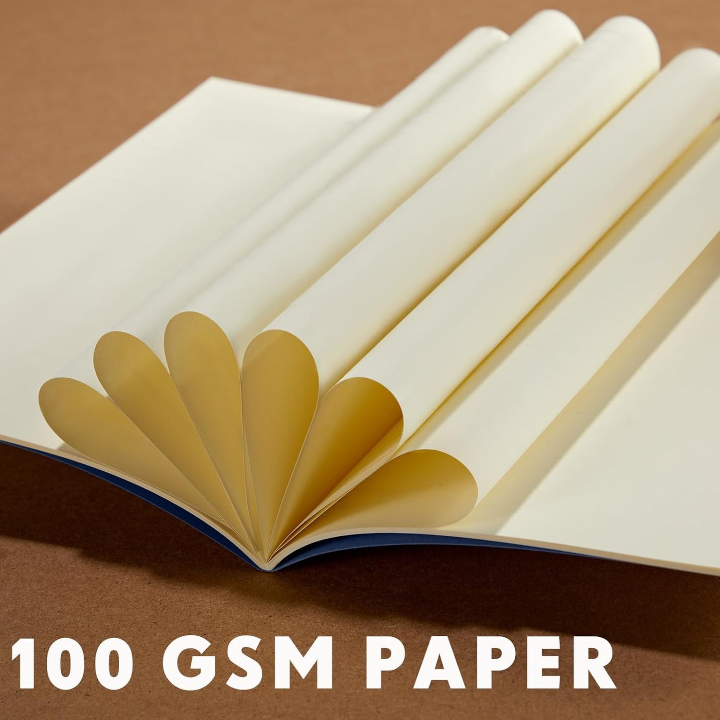 Mimorou 100 Pcs Journals Notebooks Bulk - Kraft Softcover A5 Small Notebooks 5.5 Inch x 8.3 Inch Notepads with 60 Page 30 Sheet for Writing Sketch Travel Office Supplies(Navy Blue,Lined)