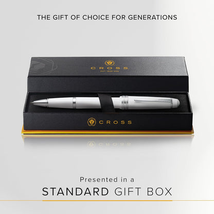 Cross Bailey Light Polished Blue Resin Rollerball Pen - Professional Pen for Effortless Writing - Journaling, Note-Taking & More - Black Ink - Easy Handling - Includes Gift Box