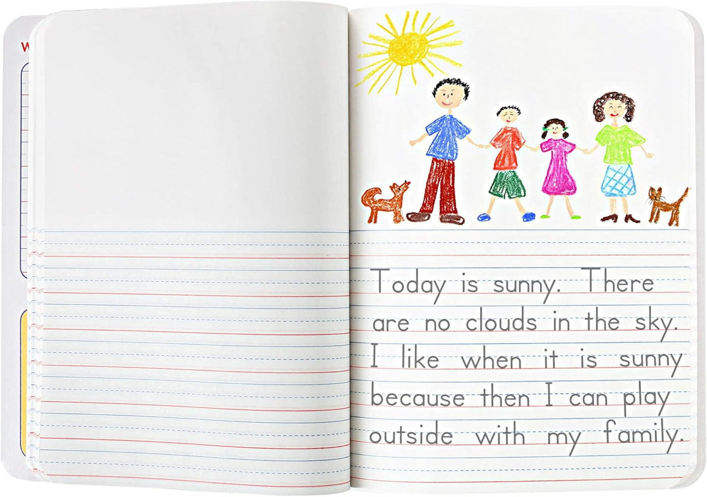Mead Primary Journal Kindergarten Writing Tablet 2 Pack of BLUE Primary Composition Notebook for Grades K- 2, 100 Sheets (200 Pages) Creative Story Notebooks for Kids, 9 3/4 in by 7 1/2 in.