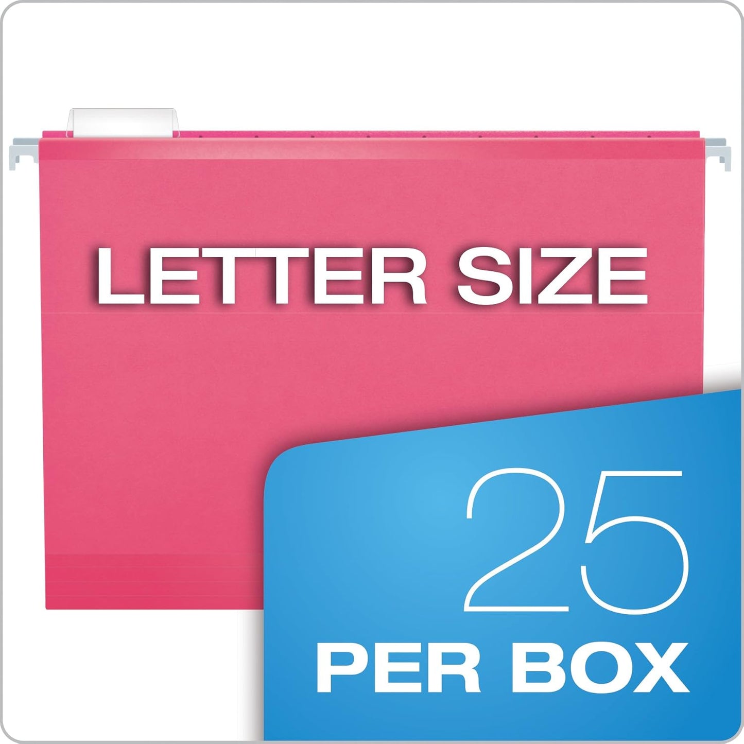 Pendaflex Reinforced Hanging File Folders, Letter Size, Bright Green, 1/5 Cut, 25/BX (4152 1/5 BGR)