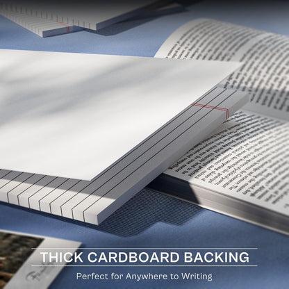 Legal Pads 8.5 x 11 Writing Pads, 3 Pack Note Pads 8.5 x 11 Wide Ruled Pads of Paper, Micro Perforated Notepad 8.5'' x 11'' Lined Paper Pads, Thickness Paper with Strong Cardboard, 30 Sheets per Pad