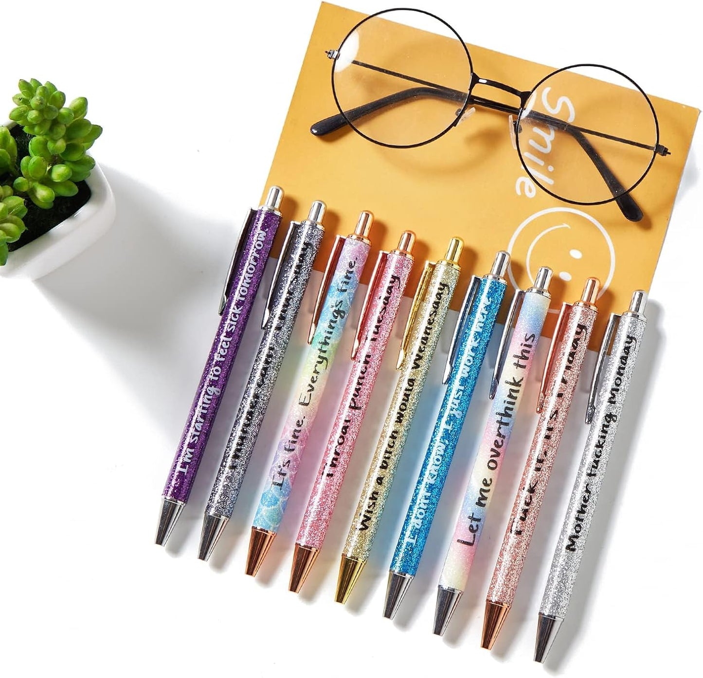 20 Pieces Ballpoint Pen Refills Black Ink 1.0mm Medium Point Smooth Writing Replacement Gel Ink Refills for Retractable Ballpoint Pen School Office Supplies