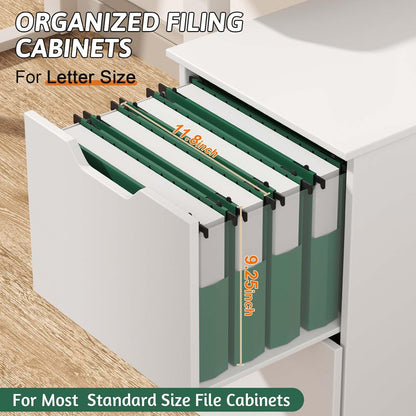 Plastic Extra Capacity Hanging File Folder Letter Size,12 Pack Reinforced Expandable Hanging Folders,Heavy Duty 2 Inch Expansion,Adjustable Tabs,Hanging Organizer Designed for Bulky Files(Gray)