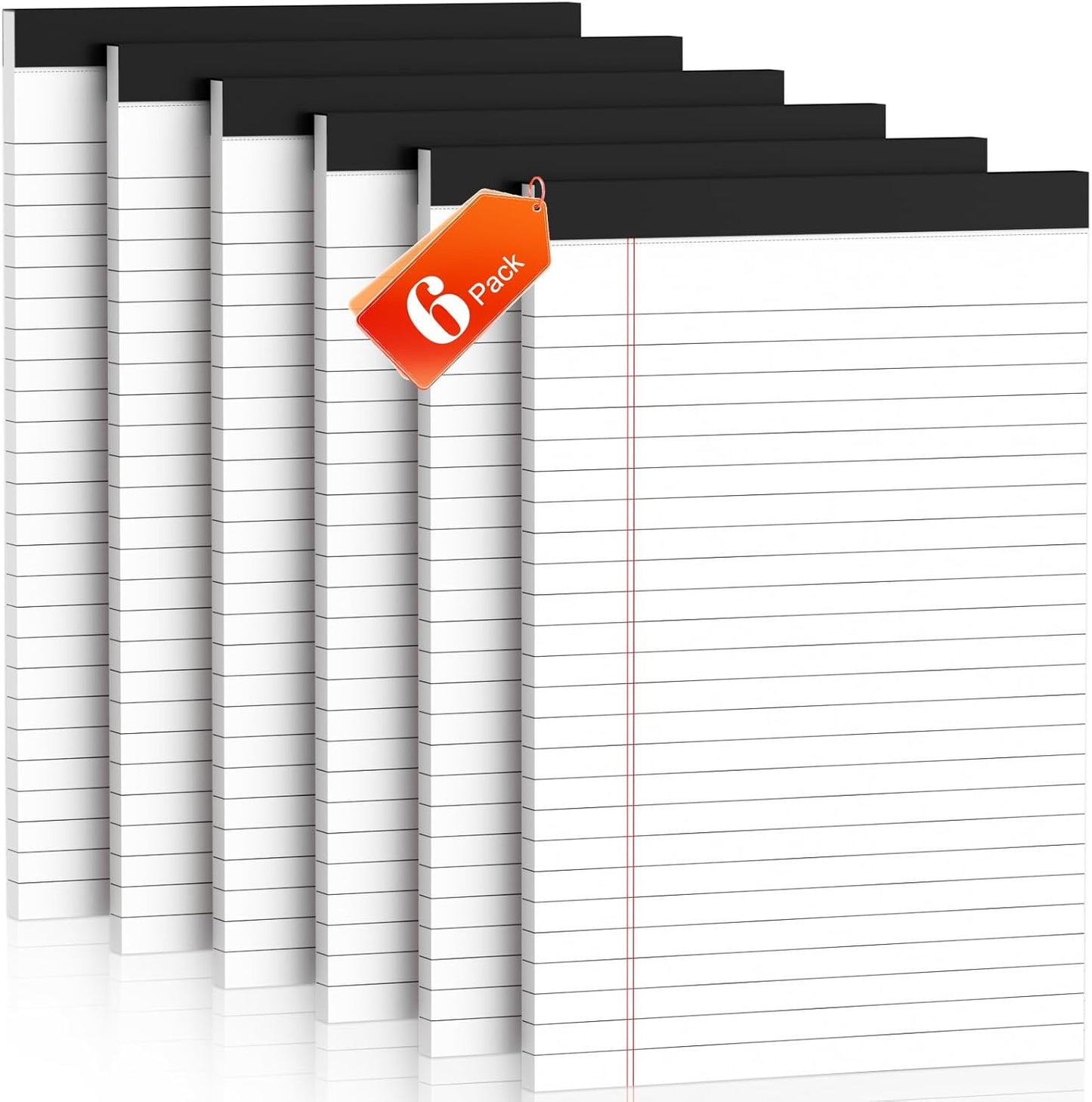 Nichela 5" x 8" Note Pads 12 Pack of Legal Pads 30 Sheets Notepad College Ruled Small Writing Pads Perforated Pages Paper Pads 80GSM Heavyweight Paper Note Pads for Home, Office, or School