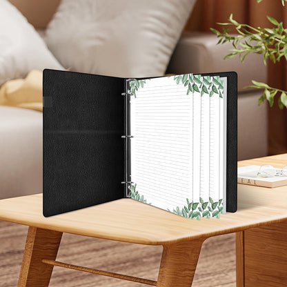 Stationery Lined Paper, Letter Size Unpunched Ruled Filler Paper, 100Sheets/200Pages Loose-Leaf Line, 100gsm, 8.5'' x 11'', Leaf
