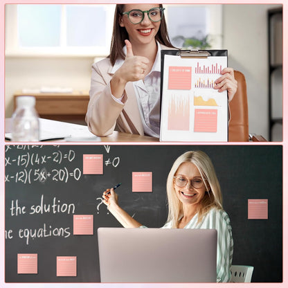 Yinder 48 Pcs Inspirational Sticky Notes Cute Motivational Sticky Notes Pad End of Year Employee Appreciation Gifts Bulk for Teacher Nurse Coworkers Office Supplies 3 x 3'' (Thank You,Dark Color)