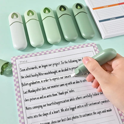 Temiary 12Pcs Cute White Smooth Pull Out Tape, Easy to Use White Correction Pens, 1/5 x 236in Smooth Writing & Aesthetic Office School Supplies (Purple)