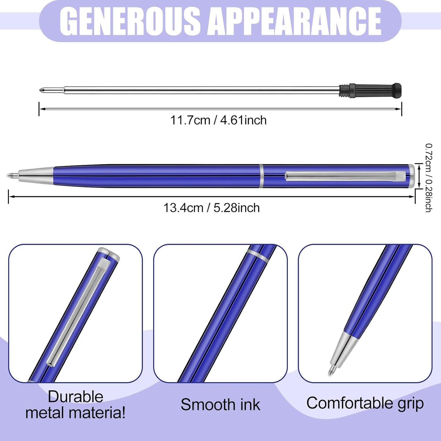 Zonon 240 Pcs Gold Metal Slim Ballpoint Pens Bulk Retractable Metallic Black Ink 1 mm Medium Point Smooth Writing Pens for Wedding Business Office Supplies Students Teachers Men Women Present
