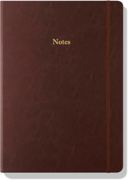 Wykeham's Executive Notebook – 8.5" x 12" – Customization Available (Personalized Black – Lined)