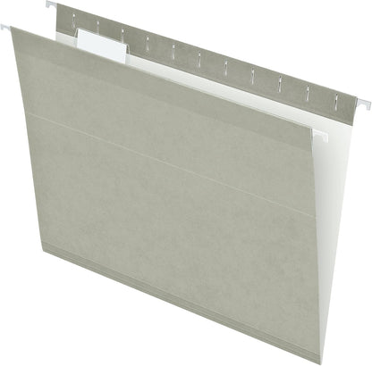 Pendaflex Reinforced Hanging File Folders, Letter Size, Bright Green, 1/5 Cut, 25/BX (4152 1/5 BGR)