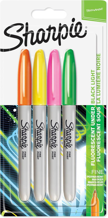 Sharpie Permanent Markers, Fine Point, Black, 12 Count