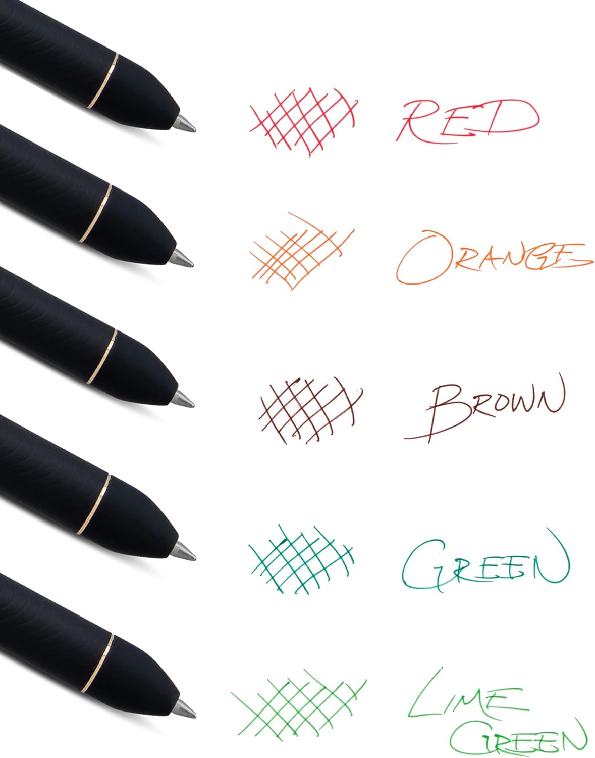 Pentel EnerGel Kuro Shades of the Ocean, Retractable Liquid Gel Pen, Assorted Ink Colors, Pack of 5 (BL437OCNPF5)