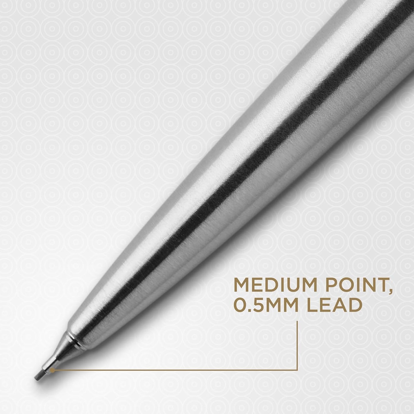 Parker Jotter Ballpoint Pen, Stainless Steel with Chrome Trim, Medium Point, Blue Ink - Smooth Writing, Sleek, Polished, Professional, Desk Essentials
