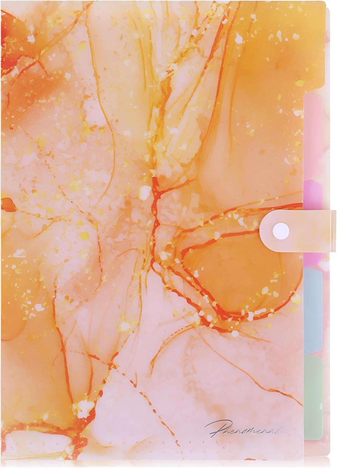 Forest Series Expanding File Folder Stylish Funky Cute Retro Document Organizer with Natural Scenes for Students,Teachers & Freelancers - Blue Butterfly