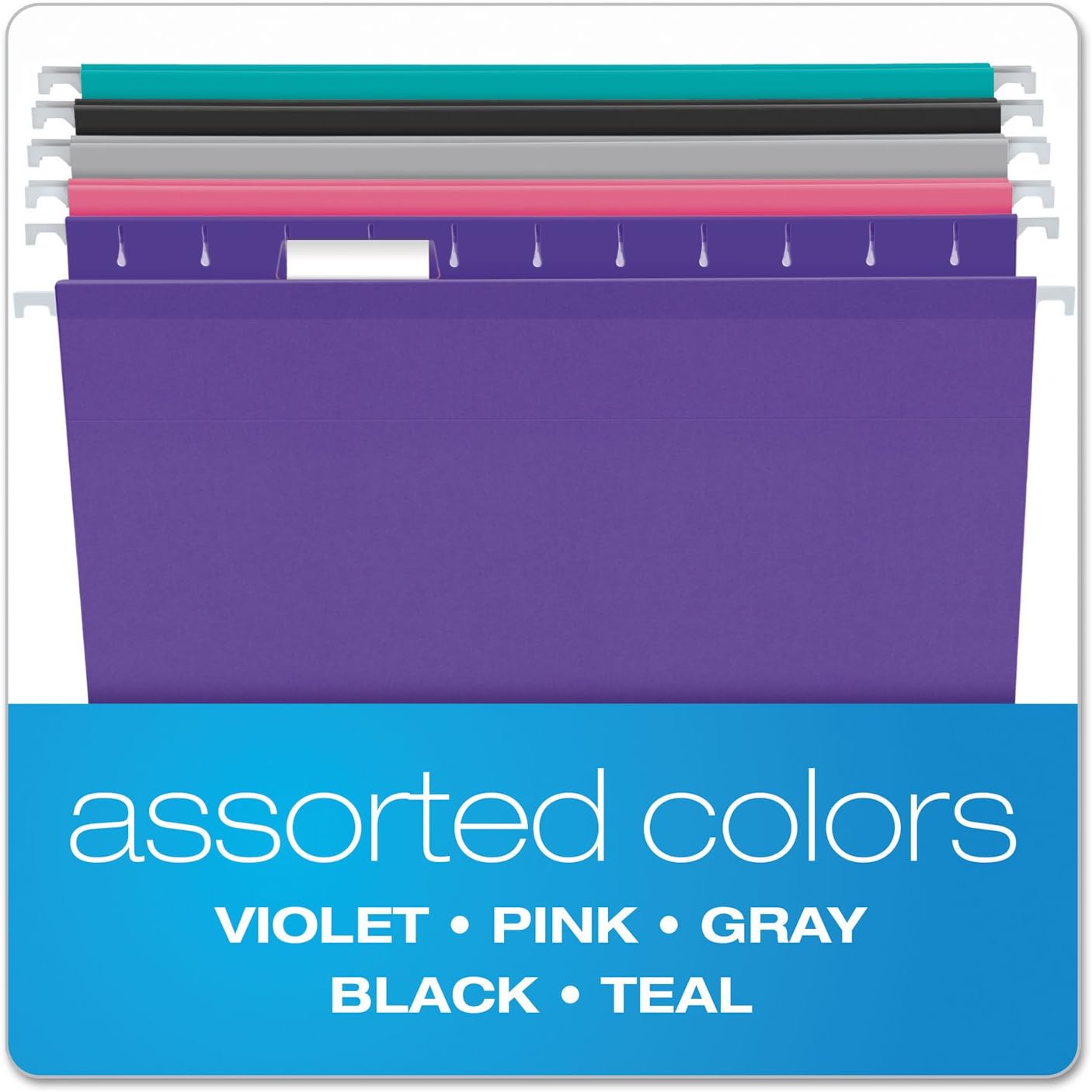 Pendaflex Hanging File Folders, Legal Size, Aqua (PFX415315AQU)