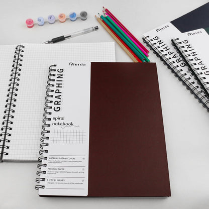 Lined Notebook Spiral Notebook 8.5" x 11"-4 Pack Large Journal Hardcover Notebook 7mm College Ruled Notebook 120 Pages 100 GSM Thick Hardcover Journal for School (LINED, Mult-color)