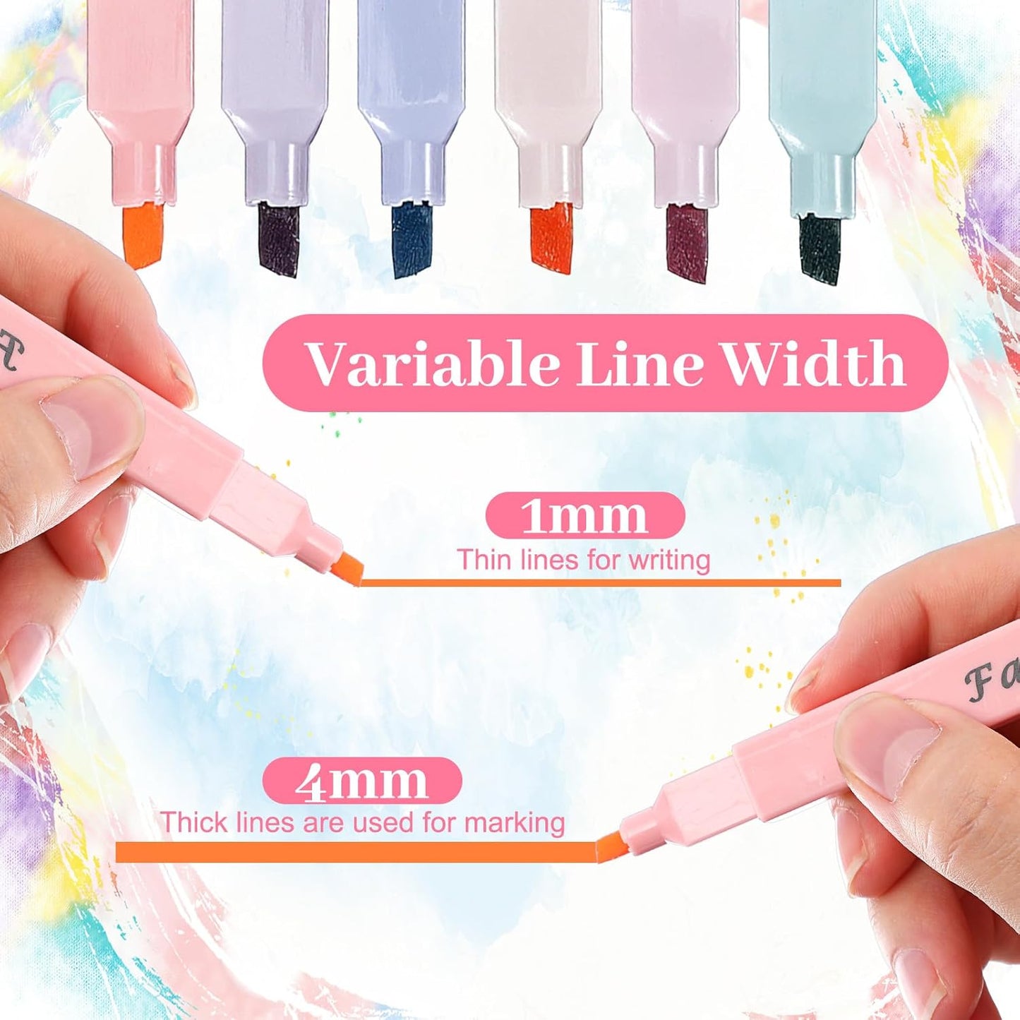 120 Pcs Bible Highlighter with Soft Chisel Tip Highlighters