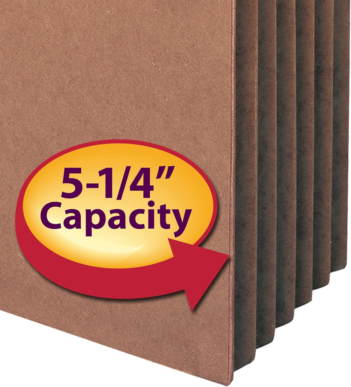 Smead File Pocket, Straight-Cut Tab, 5-1/4" Expansion, Legal Size, Redrope, 10 per Box (74234)
