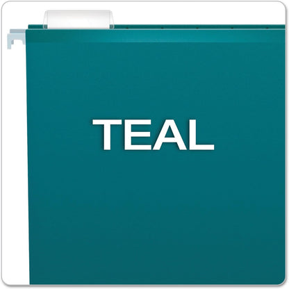 Pendaflex Reinforced Hanging File Folders, Letter Size, Bright Green, 1/5 Cut, 25/BX (4152 1/5 BGR)