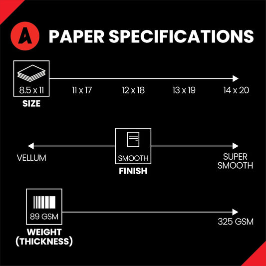 Accent Opaque Cream Printer Paper, 8.5” x 11” 28lb Bond/70lb Text Copy Paper – 500 Sheets (1 Ream) – Premium Computer Paper with Smooth Finish – 97 Bright, 104gsm – Warm White Copy Paper – 188176R