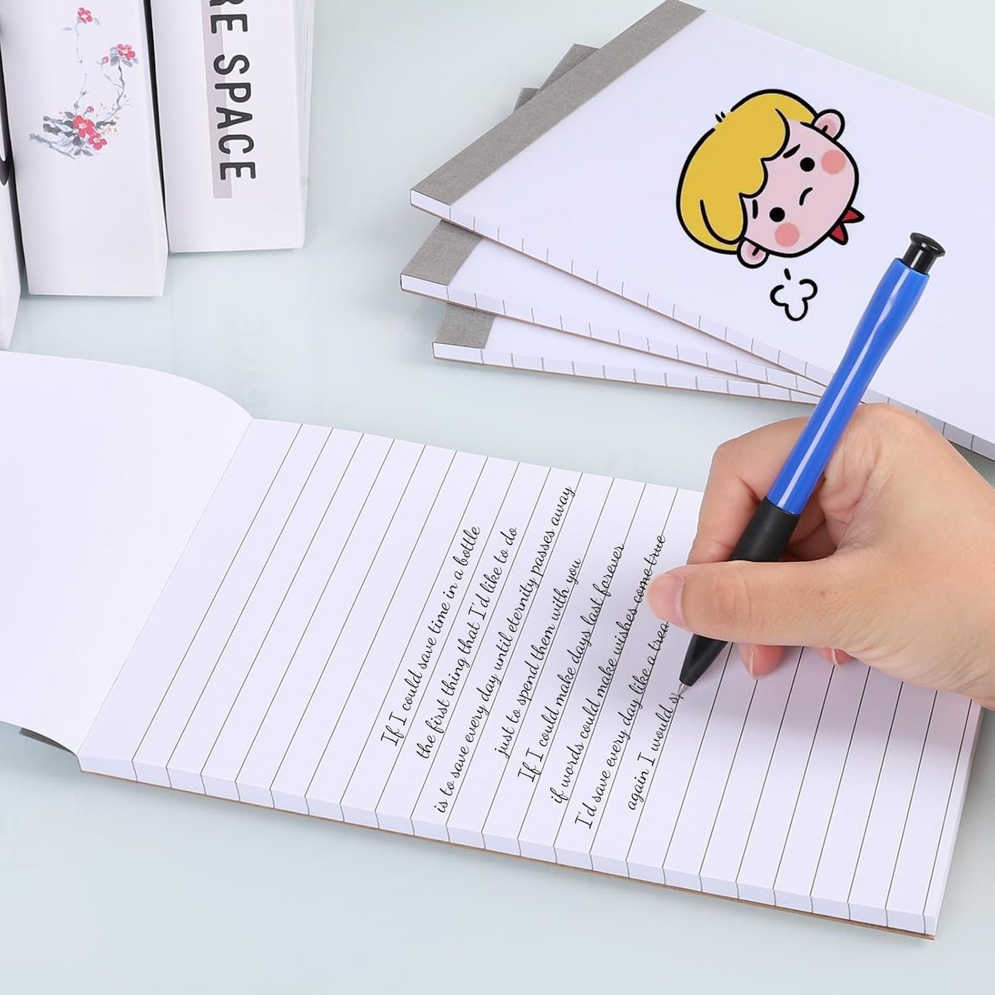zmybcpack 20 Pack Lined Memo Pads 4”x6” Note Pads - 100 Sheets Each Lined Paper Notepad- Small Memo Scratch Pad Writing Pads(Double Sided Printed)