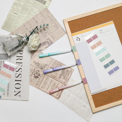 420 Pcs Sticky Index Tabs, Transparent Annotation Tabs, Repositionable Page Sticky Tabs for Notebooks (Bright)