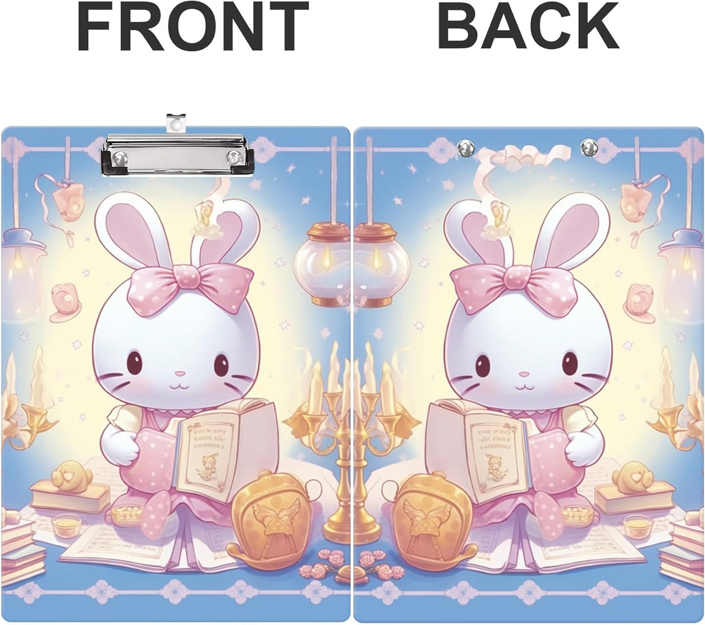 Fashion Clipboard, A4 Letter Size Wooden Decorative Clipboards for Teacher, Nurse, Doctor,Student and Kids, Cute Design for Standard Size 12.2" x 8.9" (C-Pink Purple Marble)