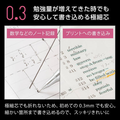 Pentel Core Not Break Mechanical Pencil, Peach Pink (XPP505-GP)