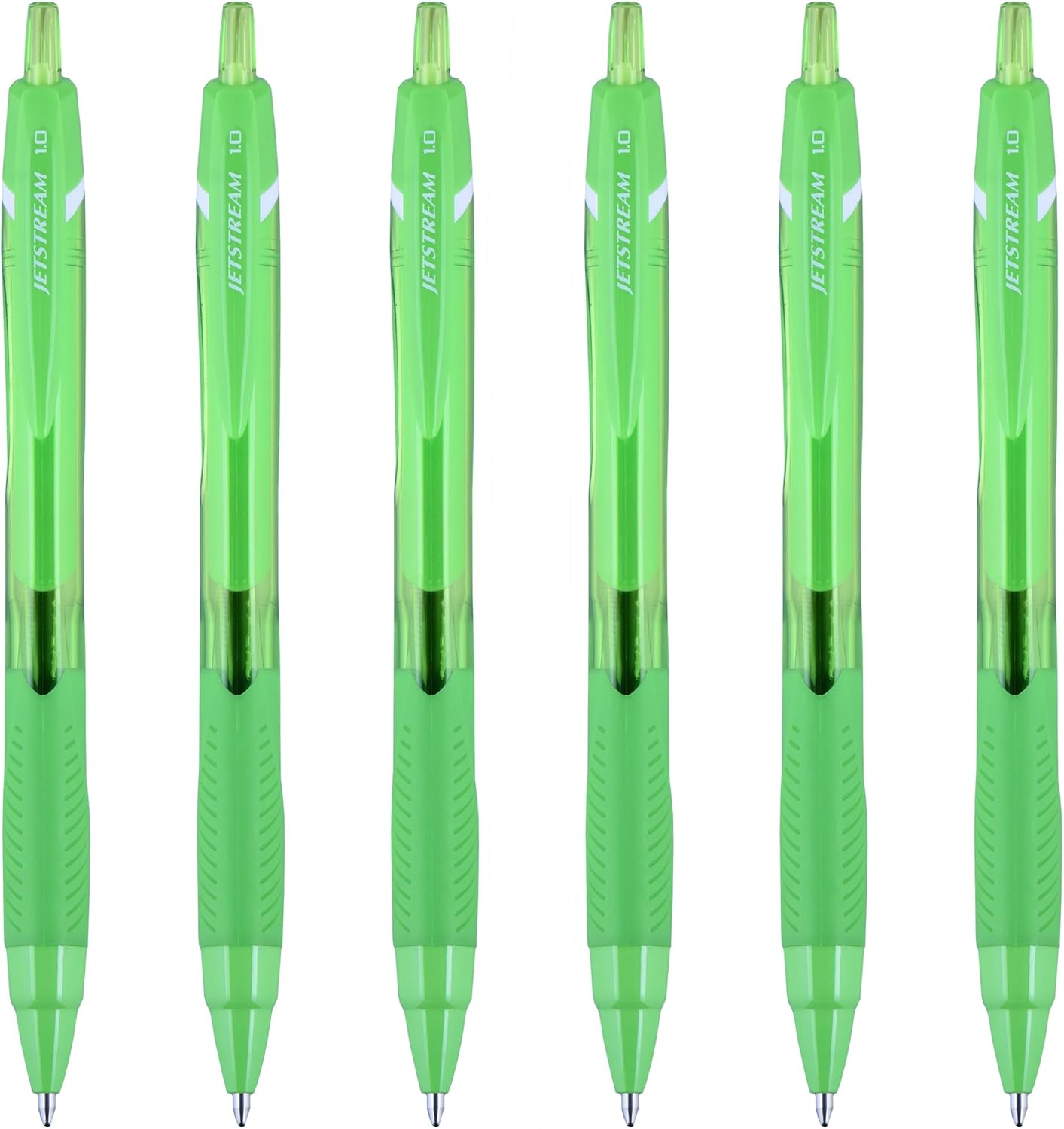 Uni-Ball Jetstream Elements Ballpoint Pen, Medium Point (1.0mm), Blue Ink, 6 Pens