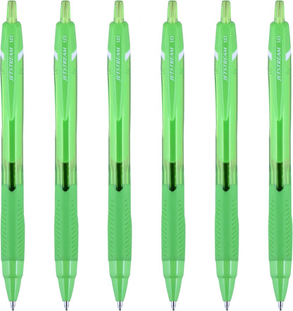 Uni-Ball Jetstream Elements Ballpoint Pen, Medium Point (1.0mm), Blue Ink, 6 Pens