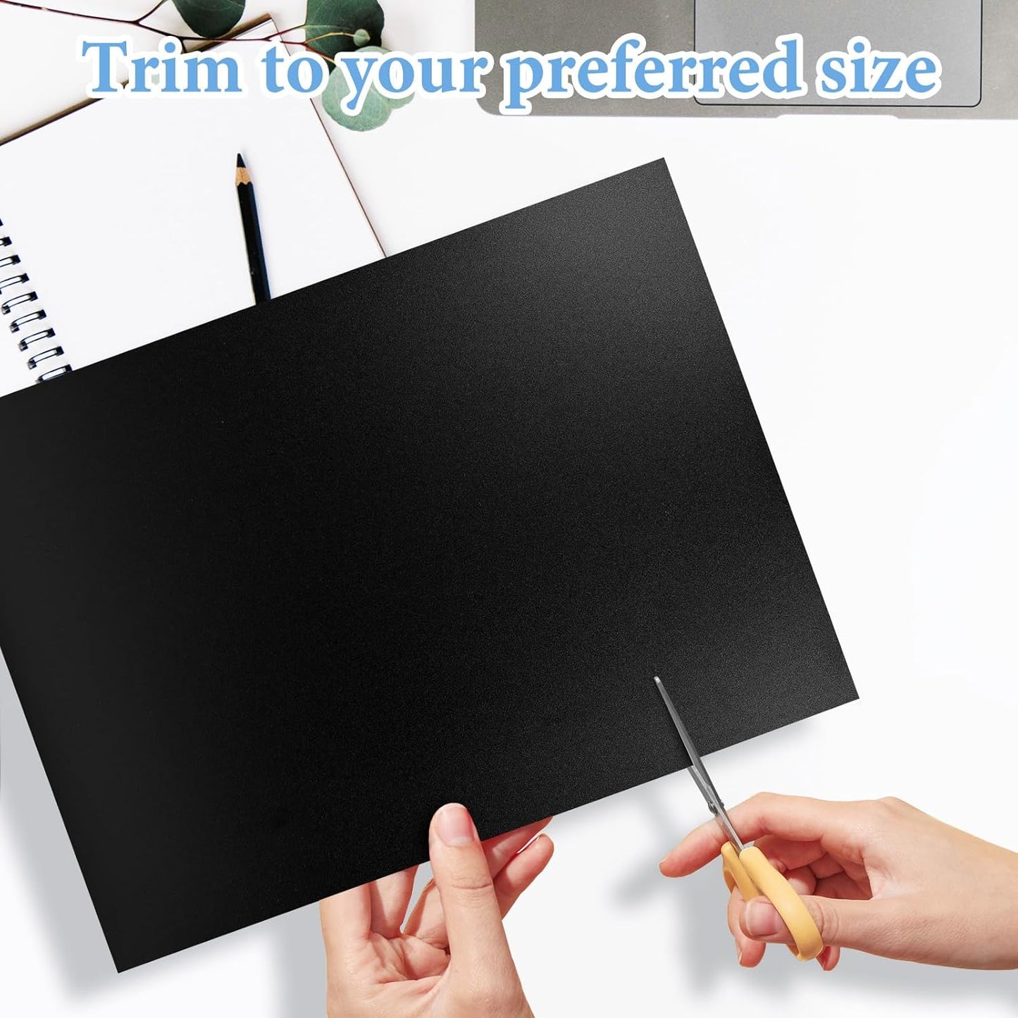 60 Pack Binding Covers and Backs Set, 8.5 x 11 Inches, 30P Clear PVC Covers (8 Mil), 30P Black Sand-Textured Polycovers (12 Mil)，Presentation Covers for Binding, Letter Size