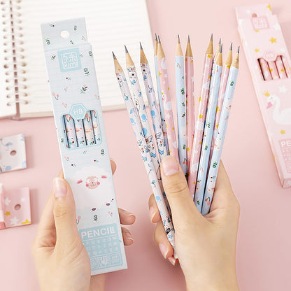 30pcs HB Art Drawing Pencils Bulk Cute Fun Novelty Wooden Writing Pencils with Erasers for Students Reward Teacher Classroom Office (Green)