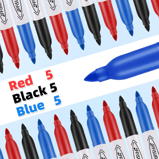 Permanent Markers, Ultra Fine Point,Black,100 Count, 0.4mm, Fine tippermanent marker set, quick dry,waterproof, fading resists, durable,marks on paper, glass, ceramic, plasticwood, rock, metal