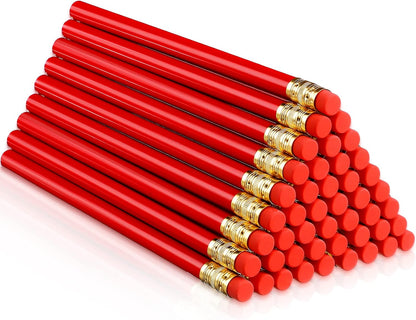Fainne 48 Pcs Jumbo Pencil, Wooden Pencil with Black Core for Carpenters Construction Workers Woodworkers Framers Beginners Students Teachers DIY Project(Yellow,Round)