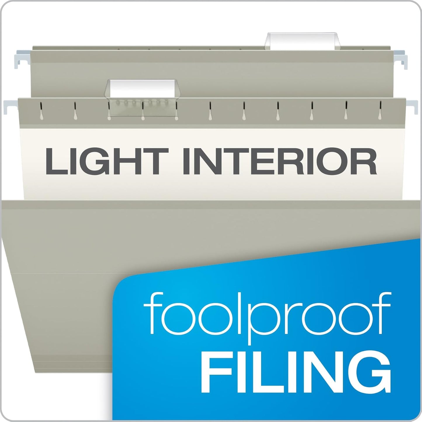 Pendaflex Reinforced Hanging File Folders, Letter Size, Bright Green, 1/5 Cut, 25/BX (4152 1/5 BGR)