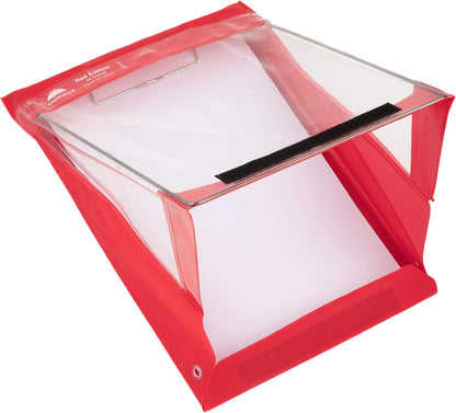 Waterproof Clipboard A4 Portrait by Paperdry, Black, Superior PVC Plastic with Cold Protection, Outdoor Covered Clip Board with Storage, A4 Waterproof Document Holder
