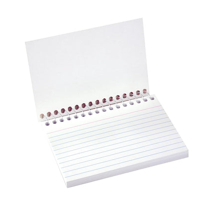 C-Line 4” x 6” Spiral Bound Index Card Notebook, Ruled, 50/PK (48909)