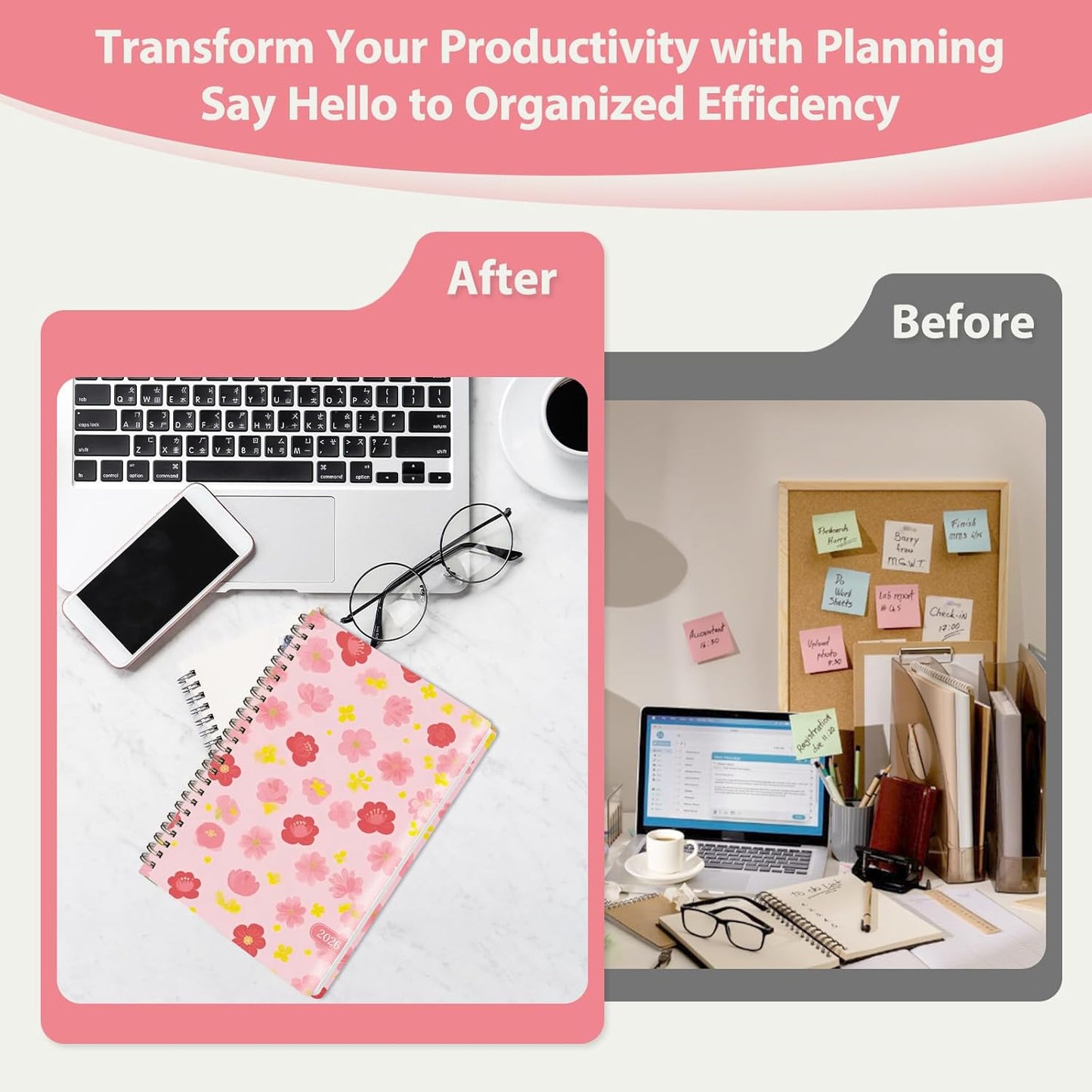 Planner 2026-2027, Weekly and Monthly Academic Year Calendar Planner, July 2026 - June 2027, Daily Agenda Book for Office School Supplies, A5(6.3'' x 8.5'')