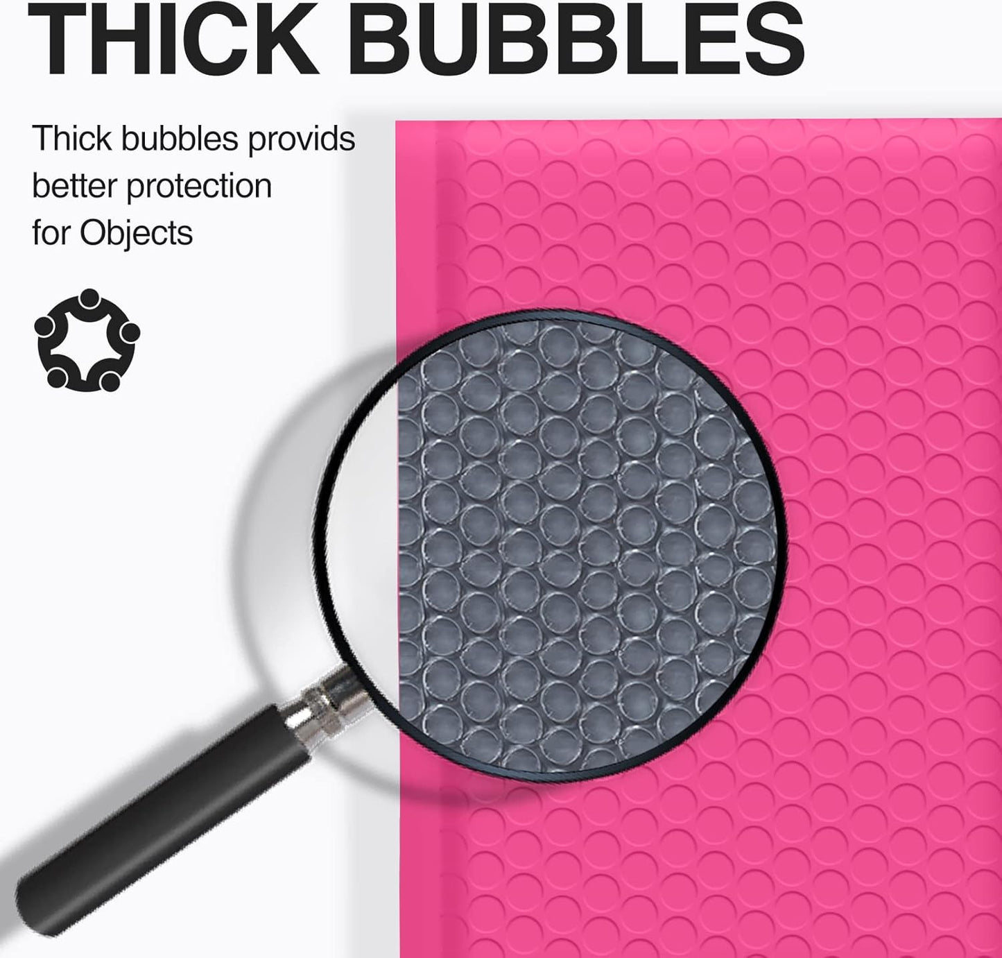 UCGOU Bubble Mailers 4x8 Inch Black 50 Pack Usable Size 4x7 Padded Envelopes Small Business Mailing Package Opaque Self Seal Adhesive Waterproof Boutique Shipping Bags for Jewelry Makeup Supplies #000