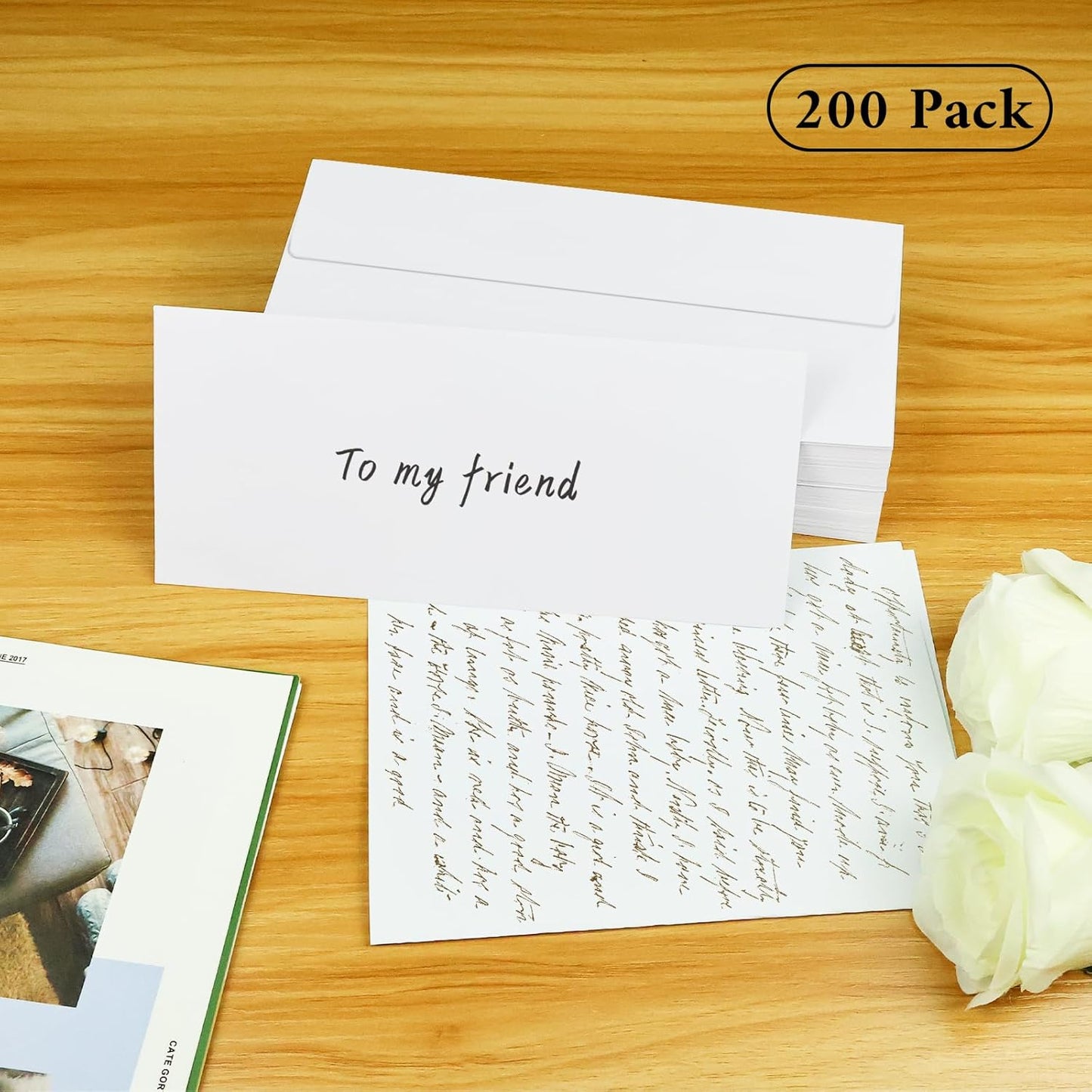 50 Pack #10 Business Envelopes, Sage Green Standard Envelopes Self Seal, Letter Size Mailing Envelopes for Checks Letters Invoices Statements Birthday Graduation Wedding, 4 1/8 x 9 1/2 Inch