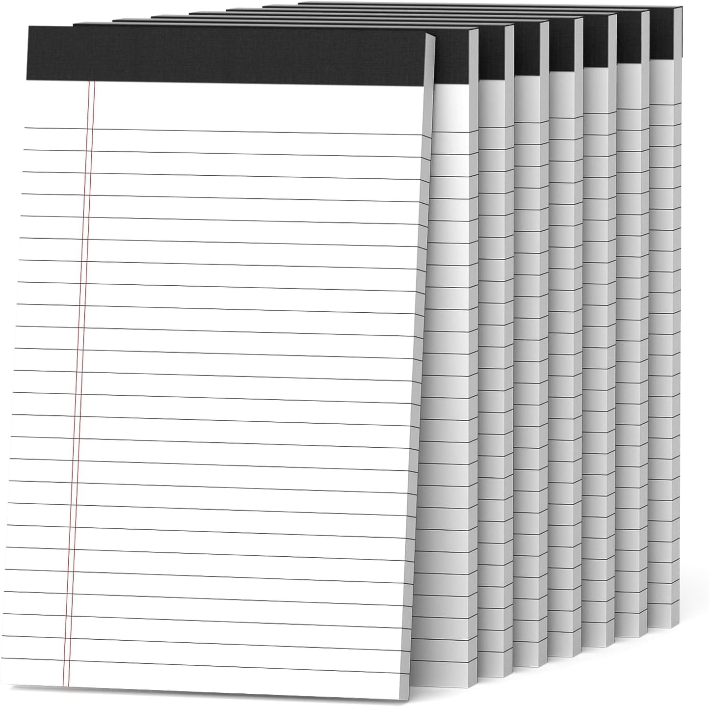 Nichela 5" x 8" Note Pads 12 Pack of Legal Pads 30 Sheets Notepad College Ruled Small Writing Pads Perforated Pages Paper Pads 80GSM Heavyweight Paper Note Pads for Home, Office, or School